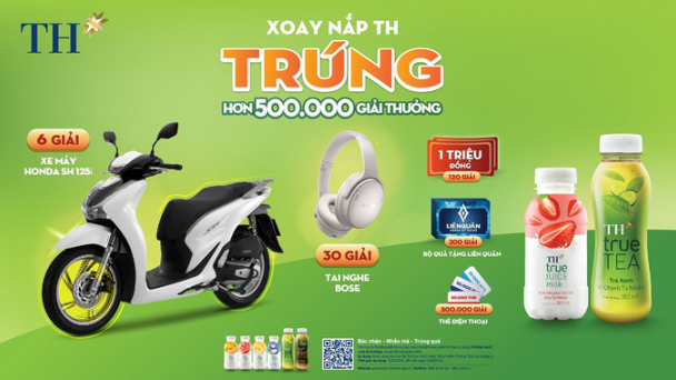 Bóc nhãn chai đồ uống TH, vừa săn quà 'chất' vừa giải nhiệt hè