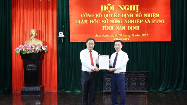 Ông Nguyễn Sinh Tiến giữ chức Giám đốc Sở NN-PTNT tỉnh Nam Định