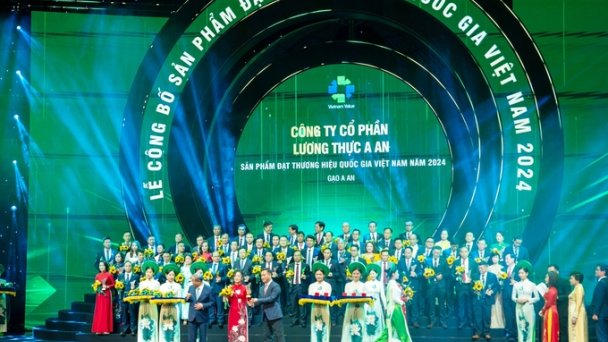 Gạo AAN vinh dự nhận giải thưởng Thương hiệu Quốc gia năm 2024