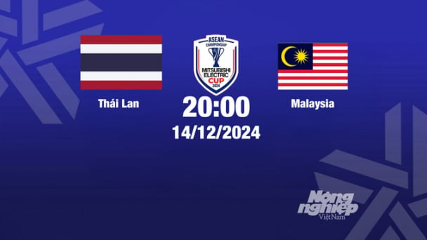 Trực tiếp bóng đá Thái Lan vs Malaysia, Asean Cup 2024, 20h00 hôm nay 14/12/2024