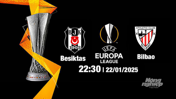 Trực tiếp bóng đá Besiktas vs Bilbao, Cúp C2 Châu Âu, 22h30 ngày 22/1/2025
