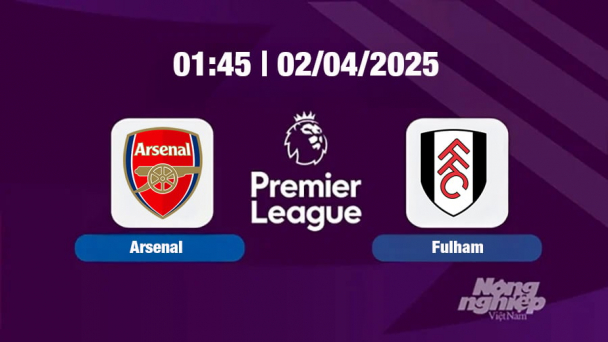Trực tiếp bóng đá Arsenal vs Fulham 01h45 hôm nay 2/4/2025