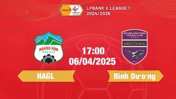 Trực tiếp bóng đá HAGL vs Bình Dương 17h00 hôm nay 6/4/2025