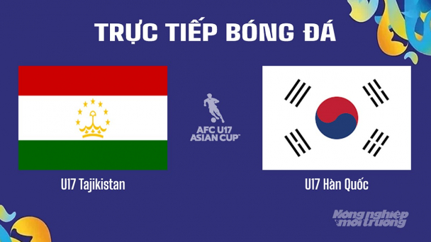 Trực tiếp Tajikistan vs Hàn Quốc giải U17 Châu Á trên K+ SPORT 1 ngày 15/4/2025