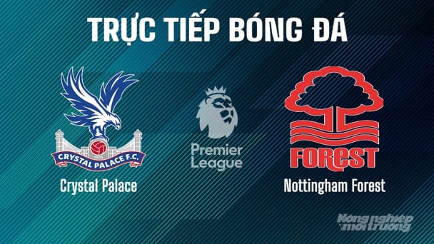 Trực tiếp Crystal Palace vs Nottingham giải Ngoại hạng Anh trên K+ SPORT 1 ngày 6/5/2025