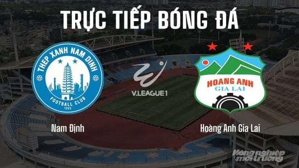 Trực tiếp Nam Định vs Hoàng Anh Gia Lai giải V-League 2024/25 hôm nay 18/5/2025