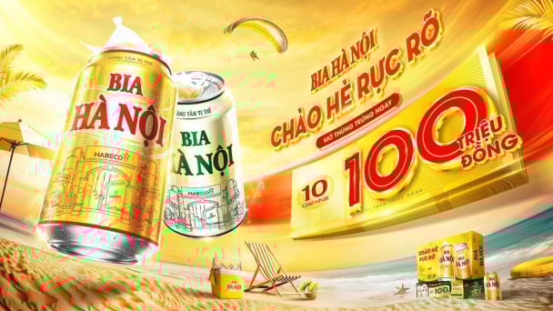 Trúng ngay 100 triệu đồng tiền mặt 'Chào hè rực rỡ' cùng bia Hà Nội