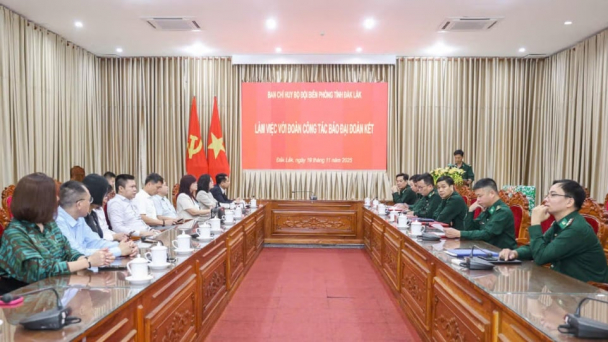 Báo Đại đoàn kết và Bộ đội Biên phòng tỉnh Đắk Lắk thống nhất thực hiện Chương trình 'Xuân biên phòng - Ấm lòng dân bản' tại vùng biên