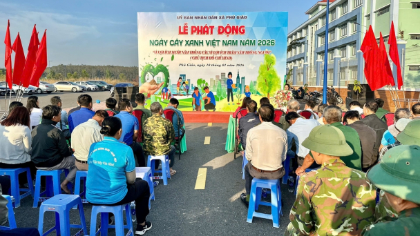 Phú Giáo phát động Ngày Cây xanh Việt Nam năm 2026 vì môi trường bền vững