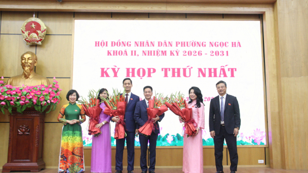 Kiện toàn bộ máy chính quyền phường Ngọc Hà nhiệm kỳ mới