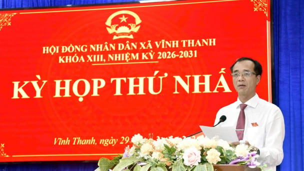 Ông Ngô Nguyên Phong được bầu giữ chức Chủ tịch HĐND xã Vĩnh Thanh