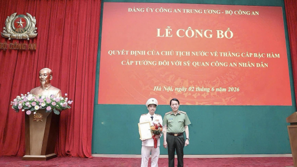Giám đốc Công an tỉnh Sơn La được thăng cấp bậc hàm Thiếu tướng