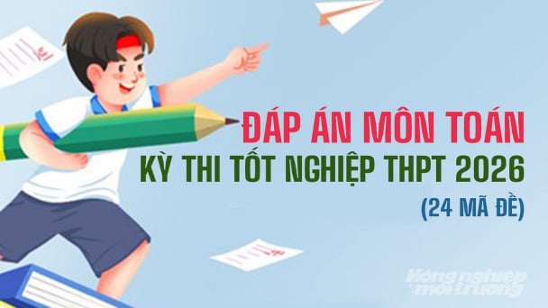 Đáp án Toán tốt nghiệp THPT Quốc gia năm 2026 [Gợi ý]