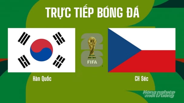Nhận định, trực tiếp Hàn Quốc vs CH Séc trên VTV3, World Cup 2026 ngày 12/6/2026