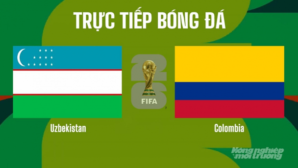 Nhận định, trực tiếp Uzbekistan vs Colombia trên VTV3 tại World Cup 2026 hôm nay 18/6/2026