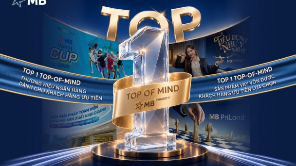 MB đạt Top 1 thương hiệu ngân hàng dành cho khách hàng ưu tiên