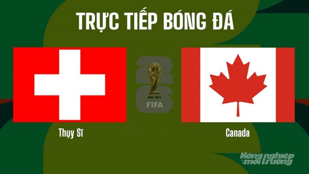 Nhận định, trực tiếp Thụy Sĩ vs Canada trên VTV3 tại World Cup 2026 ngày 25/6/2026