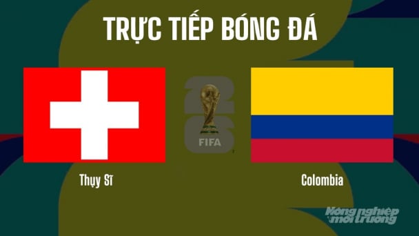 Nhận định, trực tiếp Thụy Sĩ vs Colombia trên VTV3 tại World Cup 2026 ngày 8/7/2026