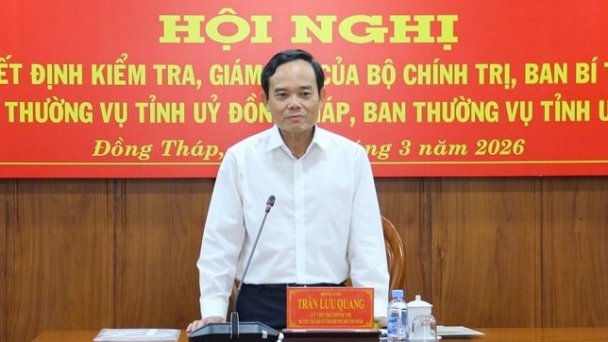 Bộ Chính trị kiểm tra việc thực hiện nghị quyết tại Đồng Tháp, Vĩnh Long