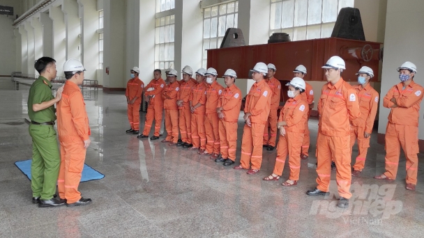 Thủy điện Khe Bố chú trọng phòng cháy chữa cháy và cứu nạn cứu hộ
