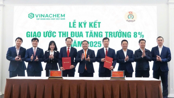Tập đoàn Hóa chất Việt Nam ký giao ước thi đua tăng trưởng 8% năm 2025