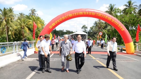 Tiền Giang hoàn thành 4 gói thầu dự án đường tỉnh 864 hơn 647 tỷ đồng