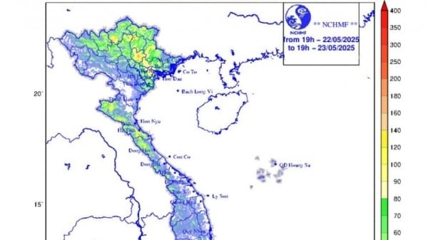 Cảnh báo mưa to, lũ các sông ở miền Bắc lên cao