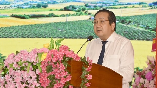 Long An công bố huyện Tân Trụ đạt chuẩn nông thôn mới nâng cao