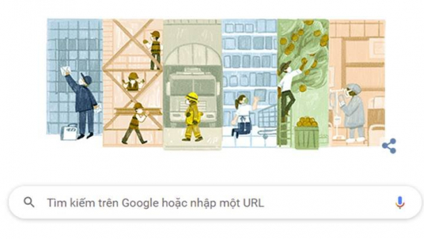 Google Doodle hôm nay 1/5: Ngày Quốc tế lao động 2021