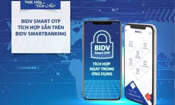 BIDV tích hợp Smart OTP ngay trên ứng dụng BIDV SmartBanking