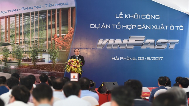 Vingroup khởi công Dự án Tổ hợp sản xuất ô tô VINFAST tại Hải Phòng