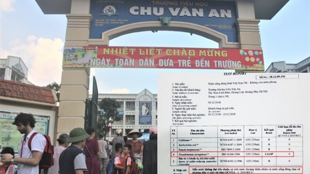 Nước uống trong trường học ở Hà Nội nhiễm trực khuẩn mủ xanh