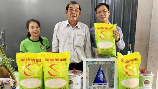 What do authorities say about ST25 rice being registered in the US?