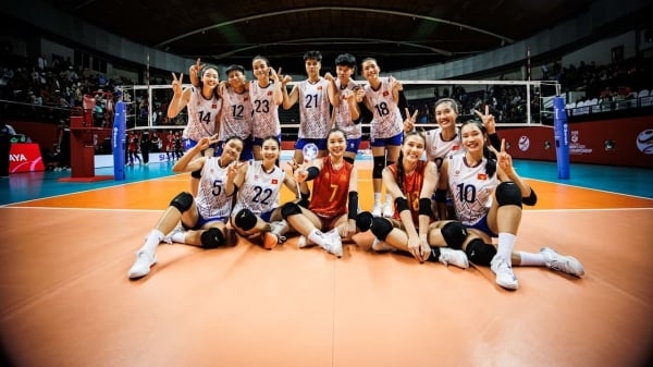 Vượt qua cú sốc, U21 bóng chuyền nữ Việt Nam vẫn thắng Ai Cập