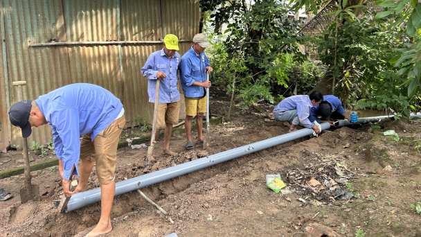 Nâng cấp, mở rộng hơn 13.000m ống dẫn nước sạch phục vụ dân sinh