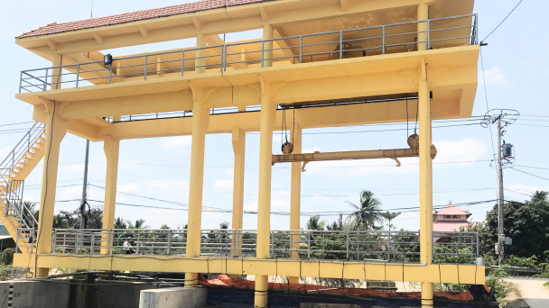 Gần 880 tỷ xây dựng hệ thống cống ngăn mặn, trữ ngọt ở Tiền Giang