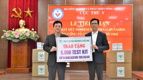 Tiếp nhận 5.000 kit xét nghiệm nhanh Salbutamol doanh nghiệp hỗ trợ
