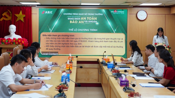 Bảo hiểm Agribank mở thưởng chương trình 'Giao dịch an toàn - Bảo an tài khoản'