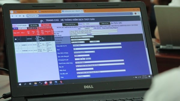 Khanh Hoa utilizes online animal quarantine software with QR codes