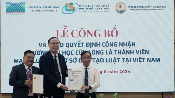 Trường Đại học Cửu Long gia nhập mạng lưới đào tạo luật Việt Nam
