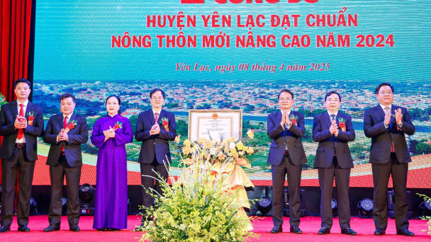 Tỉnh Vĩnh Phúc có huyện đầu tiên đạt chuẩn nông thôn mới nâng cao