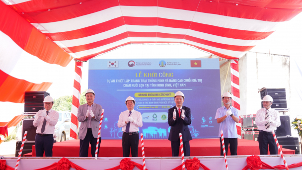Khởi công dự án trang trại thông minh hơn 3,1 triệu USD do Hàn Quốc tài trợ