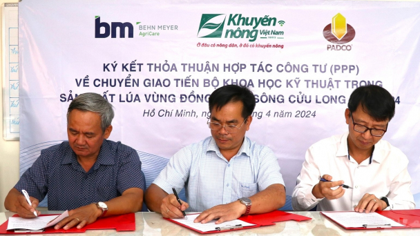 Hợp tác công tư phát triển lúa bền vững