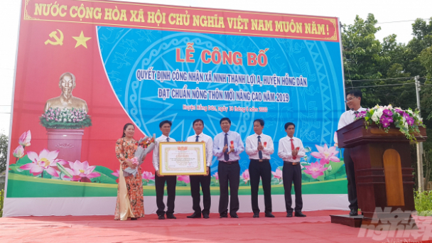 Xã thứ 8 đạt chuẩn nông thôn mới nâng cao ở Bạc Liêu