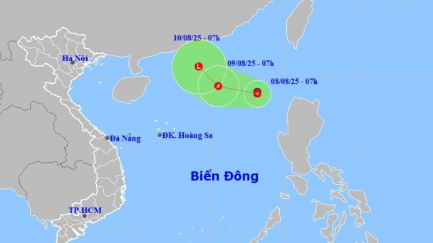 Tàu thuyền khẩn trương tránh áp thấp nhiệt đới trên biển