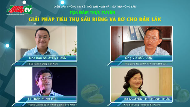 Tọa đàm Giải pháp tiêu thụ sầu riêng và bơ cho Đăk Lăk