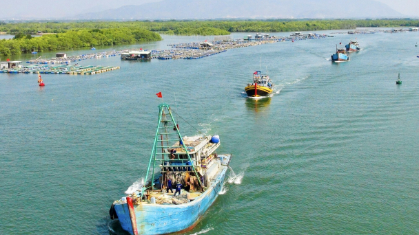 Hàng chục tàu dịch vụ hậu cần vươn khơi tiếp tế cho 284 tàu cá