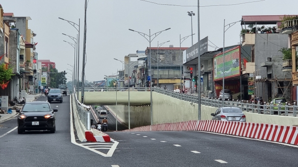 Thành phố Thái Nguyên đưa vào sử dụng hầm chui trị giá 220 tỷ đồng