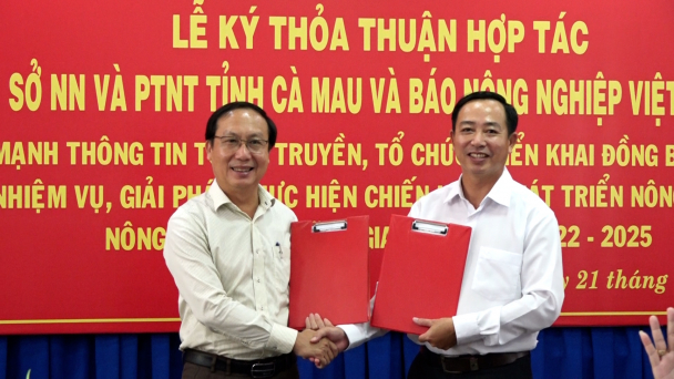 Báo Nông nghiệp Việt Nam đồng hành nông nghiệp, nông thôn Cà Mau