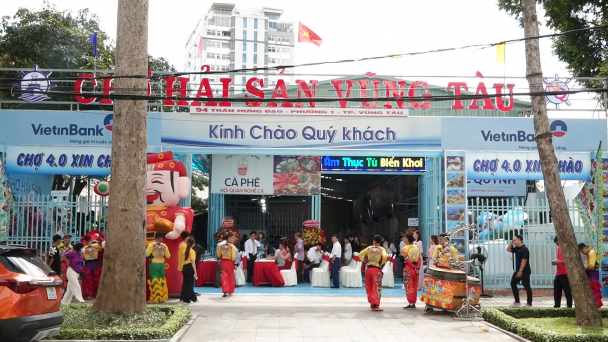 Khai trương Chợ hải sản Vũng Tàu